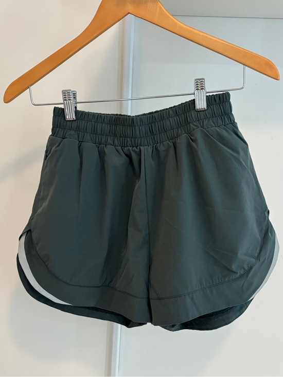 Alphalete Pants - Alphalete Dark Green Women’s Running Shorts